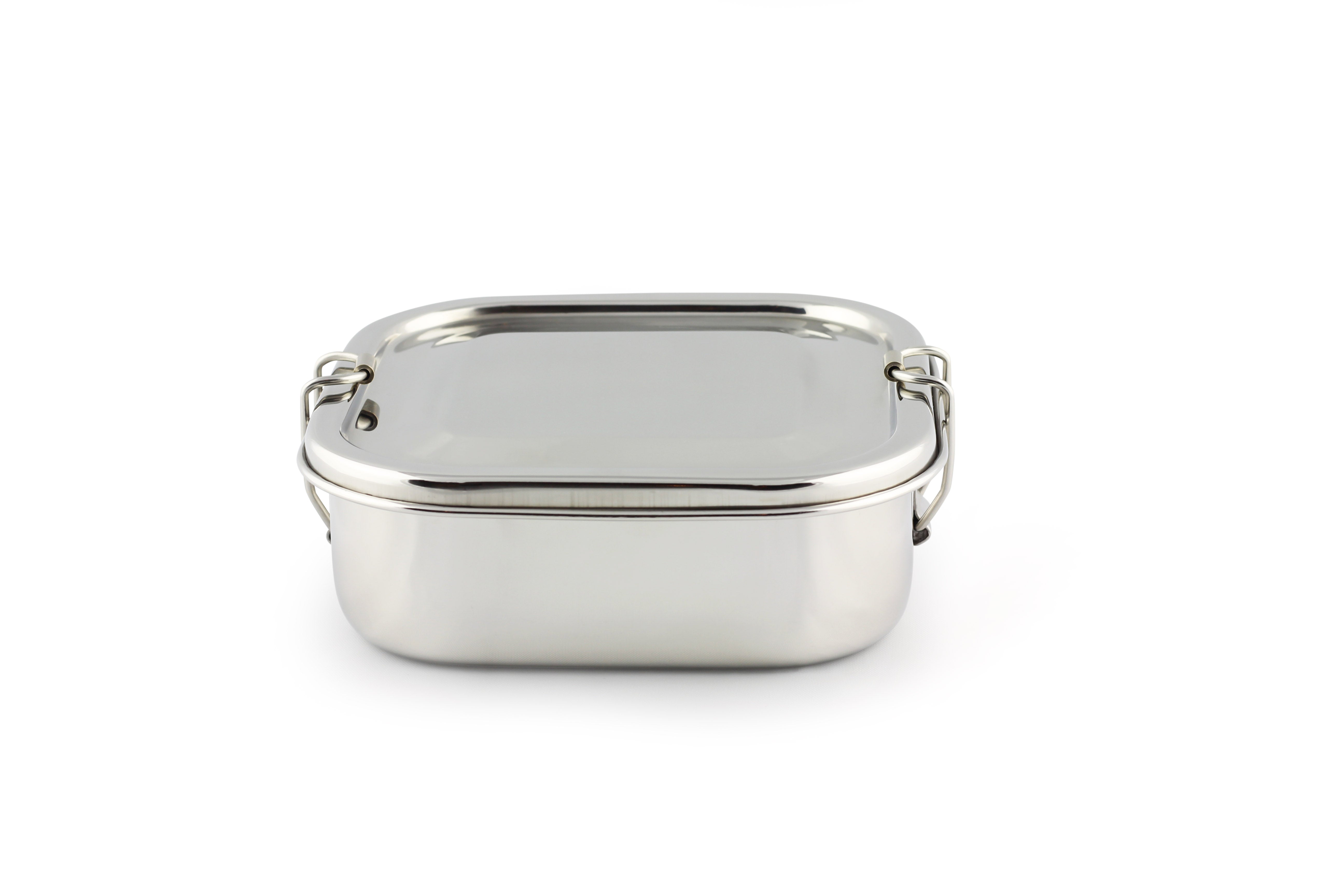 Stainless Steel SQUARE Bento Lunchbox 25 oz, 2-compartment